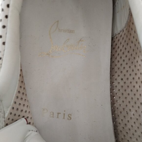 Women's Size US 7 (37) Christian Louboutin Fun Vieira Leather Sneakers - Picture 12 of 15